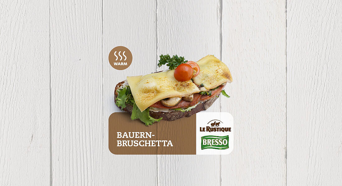 Bauern-Bruschetta mit Le Rustique & Bresso