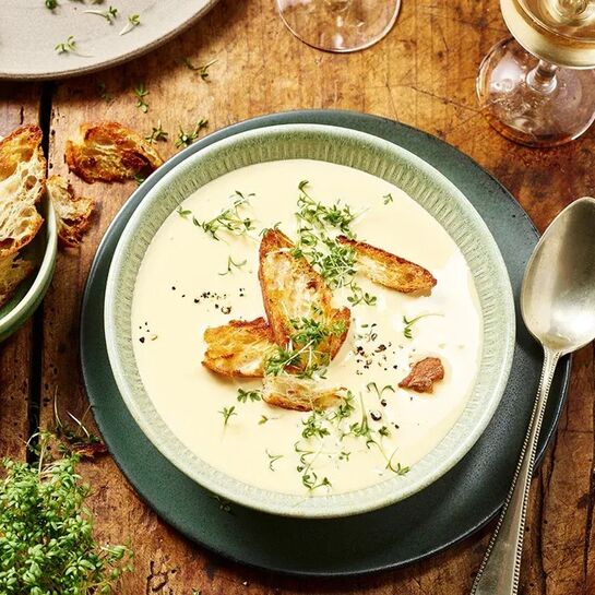 Rezept Feine Käsesuppe mit Milkana