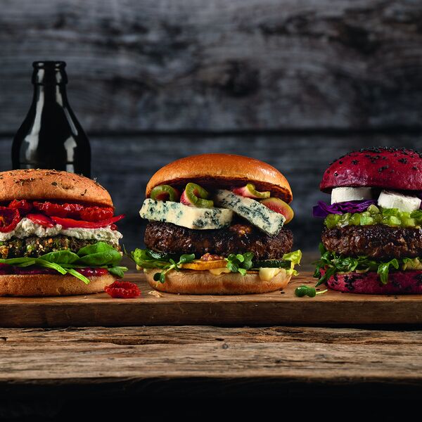 Composing dreierlei Burger